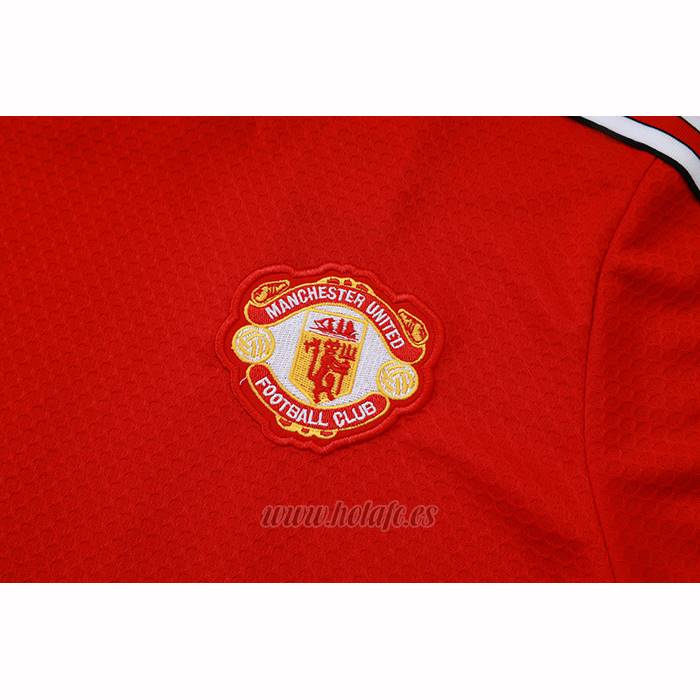 Chandal del Manchester United Manga Corta 2025-2026 Rojo - Pantalon Corto